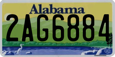 AL license plate 2AG6884