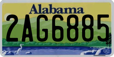 AL license plate 2AG6885