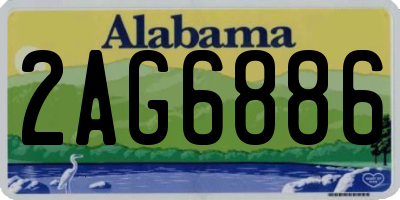 AL license plate 2AG6886