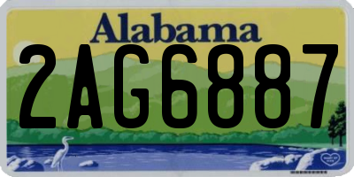 AL license plate 2AG6887