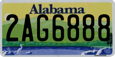 AL license plate 2AG6888