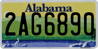 AL license plate 2AG6890