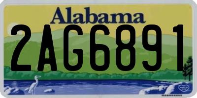 AL license plate 2AG6891