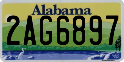 AL license plate 2AG6897