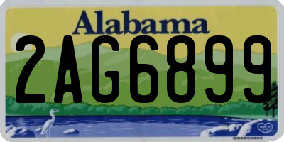 AL license plate 2AG6899