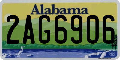 AL license plate 2AG6906