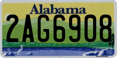 AL license plate 2AG6908