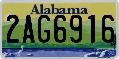AL license plate 2AG6916