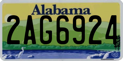 AL license plate 2AG6924