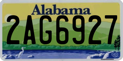 AL license plate 2AG6927