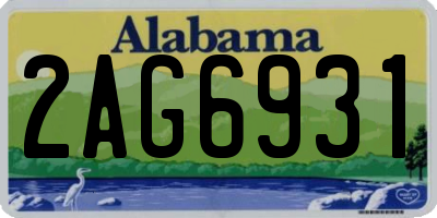 AL license plate 2AG6931