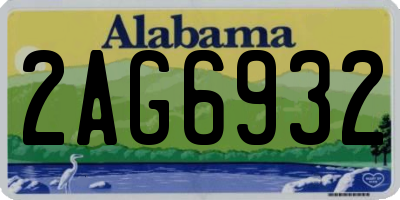 AL license plate 2AG6932