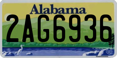 AL license plate 2AG6936