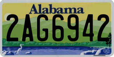 AL license plate 2AG6942