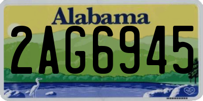 AL license plate 2AG6945