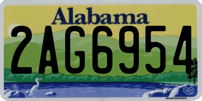 AL license plate 2AG6954