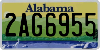 AL license plate 2AG6955