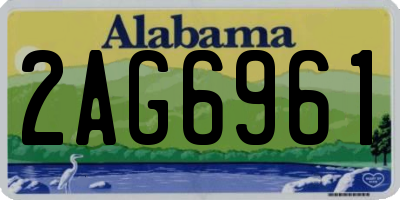 AL license plate 2AG6961