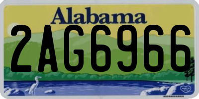AL license plate 2AG6966