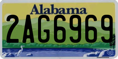 AL license plate 2AG6969