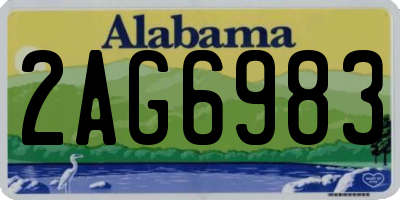 AL license plate 2AG6983