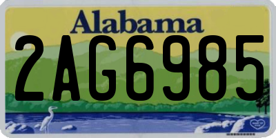 AL license plate 2AG6985