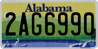 AL license plate 2AG6990
