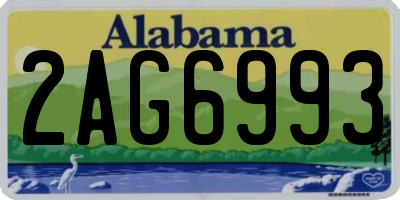 AL license plate 2AG6993