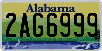 AL license plate 2AG6999