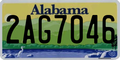 AL license plate 2AG7046