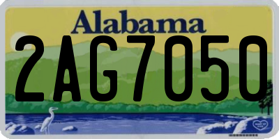 AL license plate 2AG7050