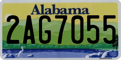 AL license plate 2AG7055