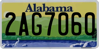 AL license plate 2AG7060