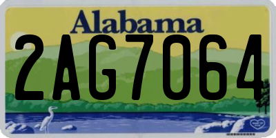 AL license plate 2AG7064