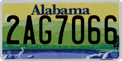 AL license plate 2AG7066