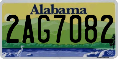 AL license plate 2AG7082