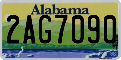 AL license plate 2AG7090