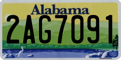 AL license plate 2AG7091