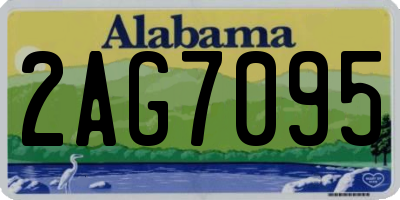 AL license plate 2AG7095