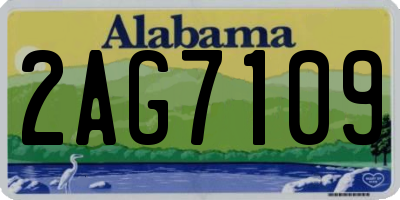 AL license plate 2AG7109