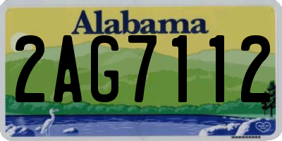 AL license plate 2AG7112