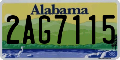 AL license plate 2AG7115