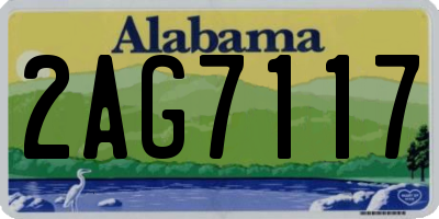 AL license plate 2AG7117