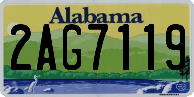 AL license plate 2AG7119