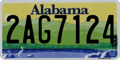 AL license plate 2AG7124
