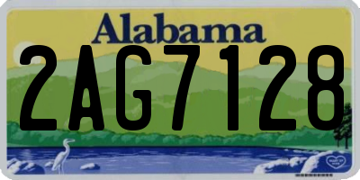 AL license plate 2AG7128