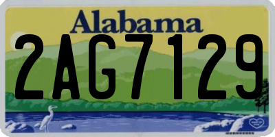 AL license plate 2AG7129
