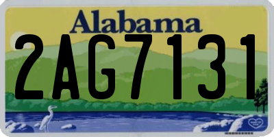 AL license plate 2AG7131