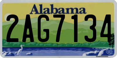 AL license plate 2AG7134