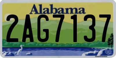 AL license plate 2AG7137